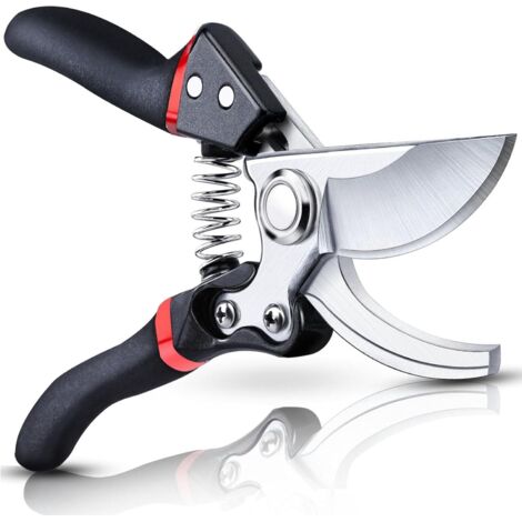 Secateur de Jardin, Sécateur Professionnel Branches, Jardinage Cisaille Sequateur, Ciseaux Branche Secateurs Coupe Tronc Tranchant Ciseau Plante Spring Sécateurs (1/5)