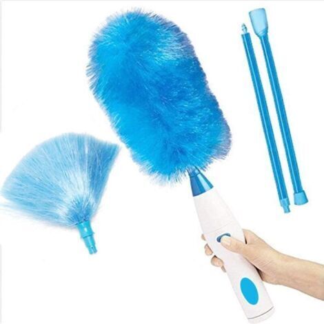 CHOYCLIT Spin duster, motorisé, prise anti-poussière, alimentation, action de rotation, plus de 250 tr / min, électrique, plumeau (1/5)