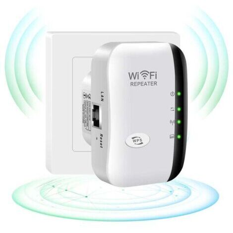 Amplificateur WiFi, Amplificateur Internet sans fil 2,4 G pour la Maison 300 Mbps Super boost Répéteur de Portée Wi-Fi Répéteur d'Amplificateur de signal WLAN, Configuration et couverture faciles,OUYL (1/5)