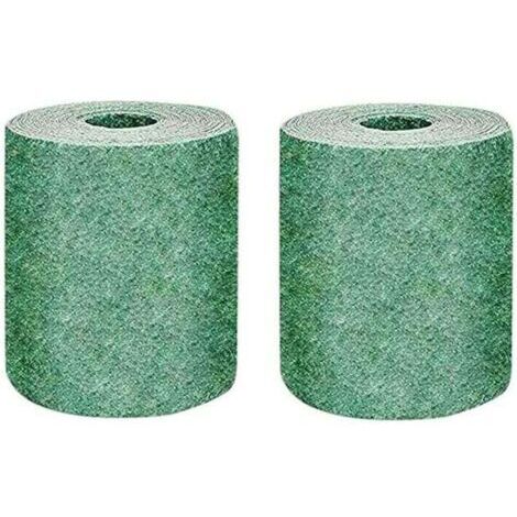 Rouleau de tapis de semences de gazon, tapis de culture d'herbe biodégradable 10FT, tapis de semences de gazon engrais jardin pique-nique jardinage tapis de plantation de pelouse 20 × 300cm-- (1/5)