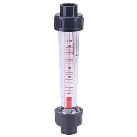 Compteur de débit d'eau rotamètre en plastique 60-600L/H LZS-15D Tube de Liquide Instrument de mesure de débit (1/5)