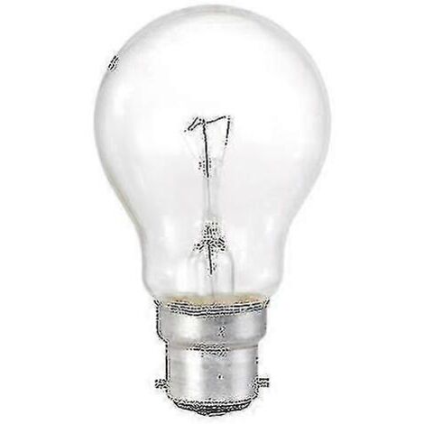Lot de 10 ampoules classiques transparentes 60 W BC B22, culot à baïonnette Xinda