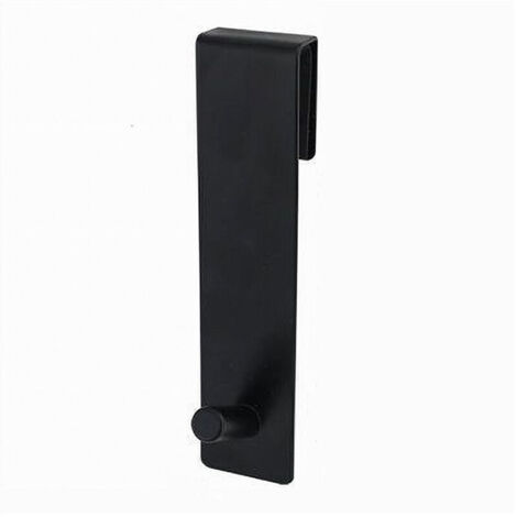 Gancio Per Box Doccia Appendi Asciugamano Accappatoio Bagno 4x13.5 Cm Nero 87769 (1/5)