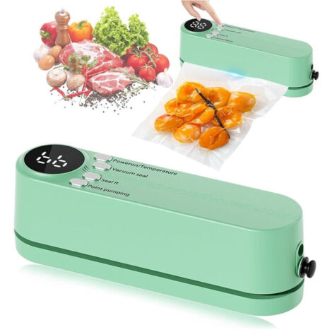 Mini Scellant Sous Vide 7in1 Portable 3 Vitesse Rechargeable Avec 5 Sacs (1/5)