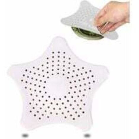 Protection de Drain de Silicone, Attrape-Cheveux de Vidange, Filtre à Cheveux Douche, Filtre Evier de Cuisine avec Ventouse, Filtre de Couverture de Drain de Baignoire, pour Cuisine, Bain (1/5)