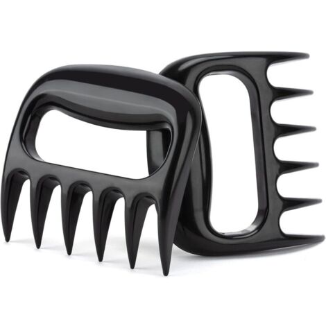 Hachoir à viande pour aliments cuits et barbecue - cadeau patte d'ours, lot de 2 hachoirs à viande en forme de patte d'ours, accessoire de barbecue pour effilocher le poulet, idéal pour les hommes 10 (1/5)