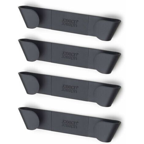 Ahlsen Ensemble de 4 porte-couvercles pour casseroles - Gris (1/5)