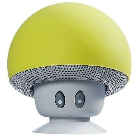 Tête de champignon portable Bluetooth haut-parleur (jaune), Ensoleillé (1/5)