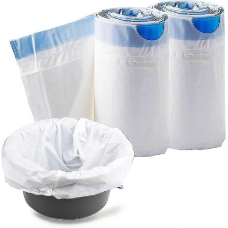 Lot de 50 sacs poubelle jetables pour chaise percée adulte, compatibles avec les chaises percées.