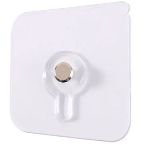 Ahlsen – Crochets adhésifs transparents pour fixation murale – Lot de 1 – Capacité de charge jusqu'à 10 kg – Installation sans perçage - 1pcs (1/5)