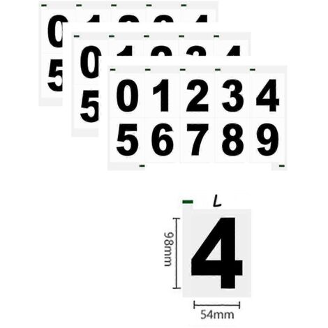 Lot de 3 autocollants nanofilm pour plaques d'immatriculation, numéros de plaque réfléchissants et invisibles, autocollants numériques effaçables. (1/4)