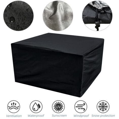 Housse de Protection Imperméable et Anti-poussière Bâche Couverture Jardin, polyester Mobilier Jardin Salon et Patio Mobilier - Noir（140120100cm） (1/5)