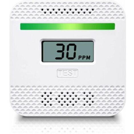Détecteur de monoxyde de carbone, détecteur de monoxyde de carbone portable avec affichage numérique LCD pour voyage à la maison, alarme de monoxyde de carbone homologuée UL avec capteur électrochimiq (1/5)