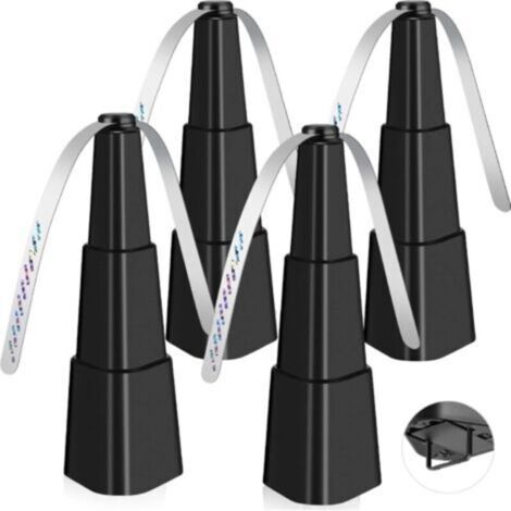 Lot de 4 éventails anti-mouches pour tables – Répulsif contre les mouches pour intérieur et extérieur – Portable et automatique pour pique-nique, restaurant, fête, maison (1/5)