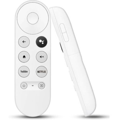 G9N9N Télécommande Vocale Bluetooth - Remplacement pour Google Chromecast TV 4K Snow/Google TV, Compatible avec Chromecast 4K HDR Streamer, Boutons Netflix & Youtube Intégrés (1/5)