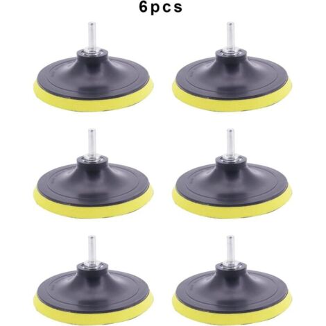 6 Pcs 5 Pouce 125mm Assiette de Ponçage avec M14 Mandrin Plateau de Ponçage pour Perceuse, Meuleuse d'angle (1/5)