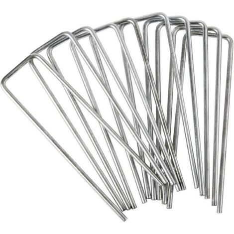 Lot de 40 Agrafes métalliques galvanisée WERKA PRO 15x4cm (1/4)