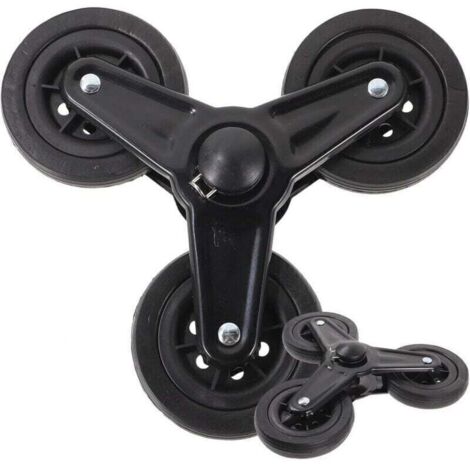 1 paire de roue chariot, chariot de courses, roues triangulaires pour chariot de courses, pièces de rechange pour roues de chariot, fournitures pour chariot, plastique (1/4)
