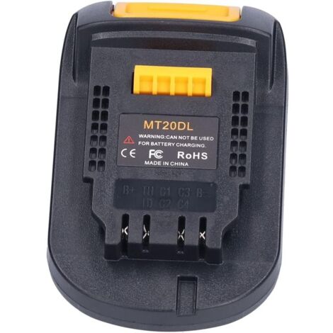 Adaptateur de Batterie Dock Power Mount Connecteur, Outil de Conversion de Piles, Convertisseur Adaptateur de Batterie pour Batterie Li-ION Makita 18V vers pour Dewalt 18V/20V (1/4)