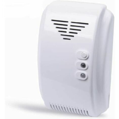 Détecteur de gaz Crediri, alarme de capteur de gaz 12 V pour propane, butane et GPL, camping-car, fourgon aménagé, blanc (1/4)