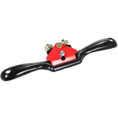 9 pouce Lame en Métal, Spoke Shave, Outil à Planer de Travail du Bois, Raboteuse Manuelle en Bois Réglable pour Menuiserie (1/4)