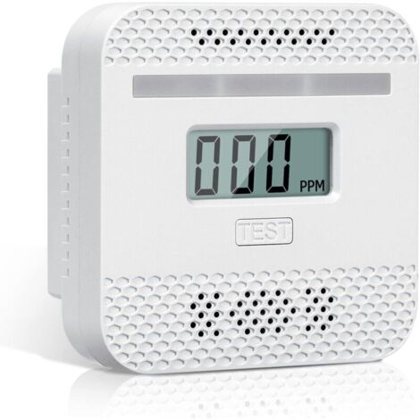 Détecteur de Monoxyde de Carbone, Detector Monoxide Carbon Intelligent avec l'Écran LCD, Conforme à la Norme en 50291, avec Bouton de Test et Voyant d'état LED (Mini 1PC) (1/4)