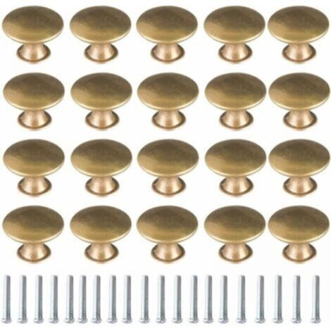 20 Vintage Brass Cabinet Knobs, Drawer Door Handles, Furniture Handles, Vintage Furniture Pulls, Drawer Pulls, Wardrobe, Kitchen Cabinet Handles, FLITI (1/4)