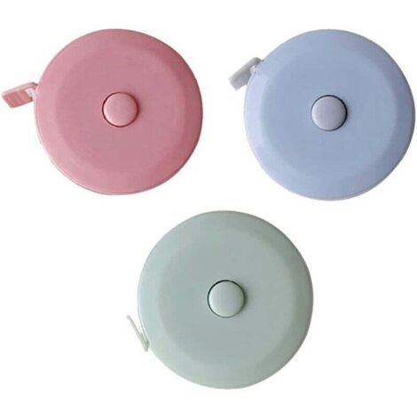 3 Piece Tape Measure, 150cm/59in Retractable Body Tape Measure Customized Tape Measure for Measuring Length, Chest, Waist, etc (1/4)