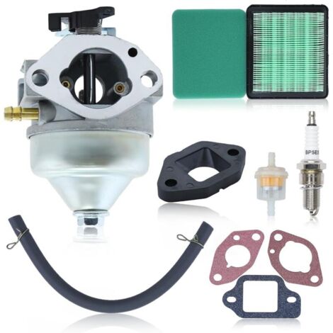Carburetor Kit for Honda GCV190 Engine and Lawnmower HRB217 HRX217, Carburettor + Air Filter + Gaskets + Spark Plug + Fuel Filter Accessory Kit 9 in 1 (1/5)