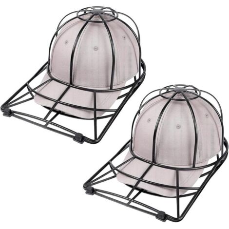 Lot de 2 Rondelle de Casquette pour Machine à Laver, Porte-Chapeaux pour Casquettes de Baseball Lavage en Machine – Convient pour les casquettes de baseball avec visière incurvée ou droite (1/5)