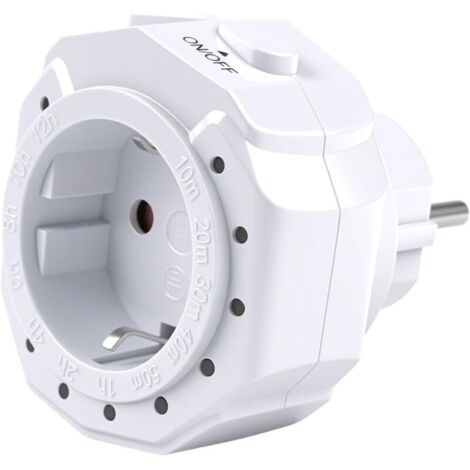 Programmateur Prise Electrique 12 Heures Prise programmable AC 230V 16A 3680W Compte à rebours LED indicateur minuteur Prise Interrupteur minuterie TM12 (1/5)