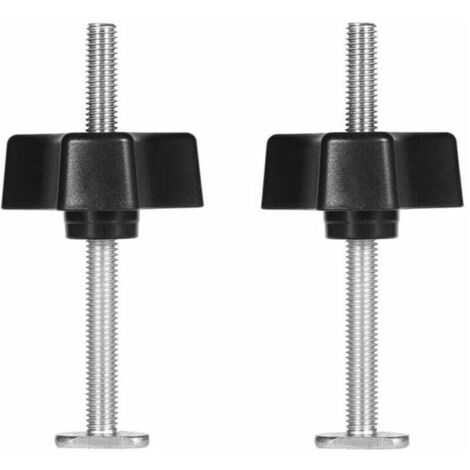 Rail en T Pince à Rainure en T T-Slot T-Track en Métal Outil de Fixation Serrage Rapide pour Travail du Bois (2pcs T vis + 2pcs écrou à bouton uniquement) (1/5)
