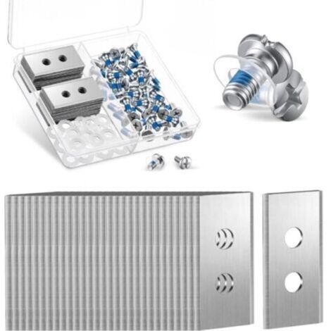 30 Lames de rechange compatibles avec Mammotion Luba Yuka et LUBA 2, lames de rechange en acier inoxydable, accessoires pour tondeuses robotisées, 30 vis adhésives et 30 rondelles (1/5)