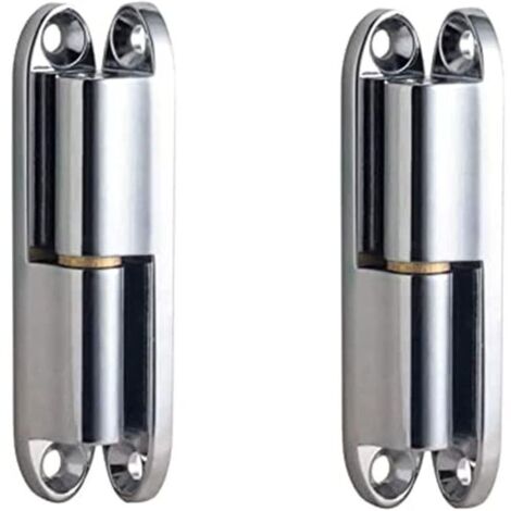 Charnière de Porte,Charniere Porte Lourde,2 Pièces Charniere Porte, Lourde Paumelle pour Porte,d'Armoire en Alliage de Zinc Charnière à Visser de Porte ,avec 8 Vis Paumelle à Visser (14x80 mm) (1/4)