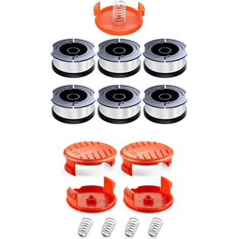 6 bobines et 5 capuchons pour coupe-bordure Black+Decker RC100P, fil Ø1,65 mm 10 m (1/5)