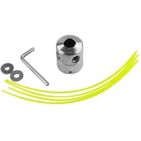 Tête de débroussailleuse universelle en aluminium tête de coupe-herbe fil nylon (2X Orange) (1/5)