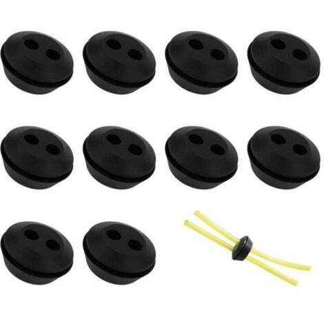 10 joints de conduite de carburant, bouchon de conduite de carburant à 2 trous, raccord de tuyau de carburant pour tondeuse à gazon. (1/5)