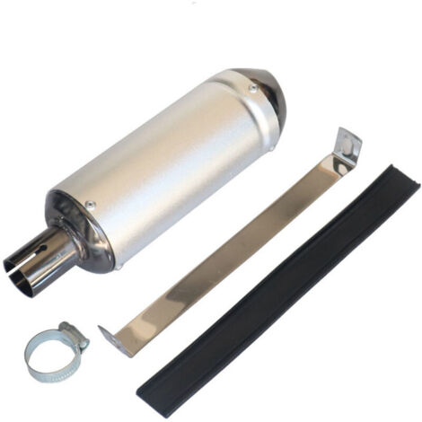 Silencieux d'échappement universel mono-étape de 1,1 pouce pour moto, 28 mm, à clipser, pour moto tout-terrain, scooter, course, VTT (1/5)