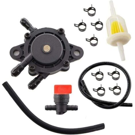 Kit de bomba de combustible + grifos + filtro + manguera + clips para Honda GC135 GC160 GC190 GCV520 GCV530 GX610 Series Outlander 330 400 16700-Z0J-003 (1/4)