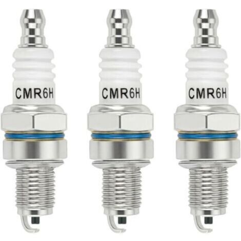 3 Pièces CMR6H Bougie d'Allumage pour Stihl MS170 MS171 MS181 MS211 FS90 MS231 MS241 FS100 FS110 BG56 NGK 3365 CMR6H Bougie pour Tondeuse Souffleurs Débroussailleuses Tronconneuse (1/5)