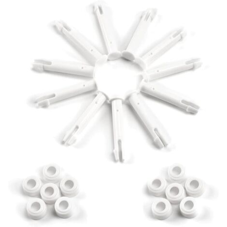 12 Pièces Goupille en Plastique,Pièces Détachées Piscine Intex,Goupille en Plastique Piscine,pour la Plupart des Piscines à Cadre - Piscine Rectangulaire/Ronde (5,5 cm / 2,17 Pouces) (1/5)