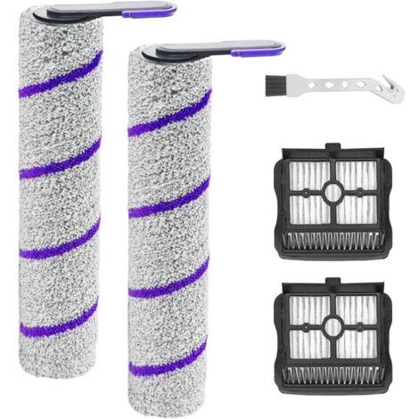 Têtes de remplacement et filtres HEPA compatibles avec les aspirateurs humides et secs Rowenta X-Clean 10 et Narwal S20 Pro,Comprenant 2 rouleau de brosse + 2 filtres + brosse de nettoyage (1/5)