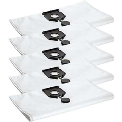 Lot de 5 sacs d'aspirateur compatibles avec Kärcher 2.889-154.0, sacs à poussière non tissés pour aspirateurs NT 30/30L/30L EU2613, filtres de rechange haute capacité (1/5)