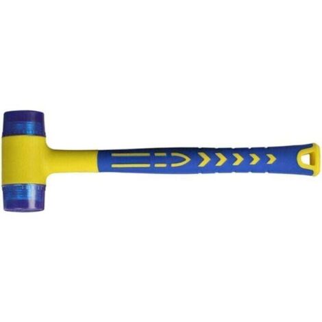 Tigrezy Maillet caoutchouc, Marteau caoutchouc avec Manche en fibre de verre antidérapant, avec double face souple (1/4)