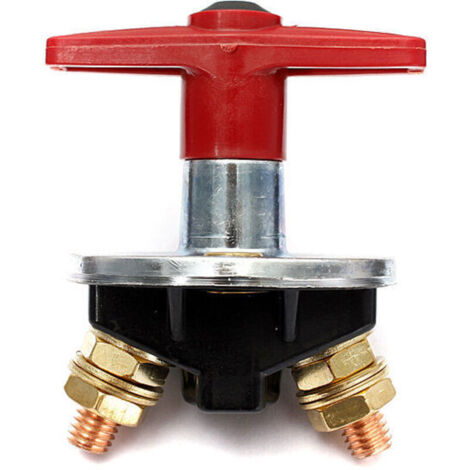 Isolateur de Batterie à Clé Fixe de 200 Amp Interrupteur D'Arrêt Coupé Interrupteur électrique 12V / 24V Commutateur électrique Robuste (1/5)