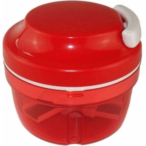 Hachoir à oignons manuel 300 ml, coupe-oignons et ail, hachoir multifonction pour légumes, fruits, oignons et ail, compatible avec Turbo-Chef (1/5)