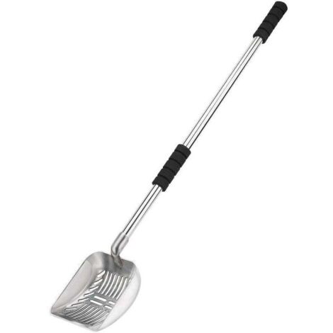 Pelle à Litière pour Chat en Métal avec Long Manche et Pelle Profonde - Confort et Efficacité (1/5)