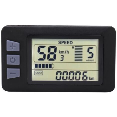 Panneau d'affichage LCD P3H pour vélo électrique 24V 36V 48V 60V avec câble étanche 6 broches pour vélo et scooter électrique (1/5)