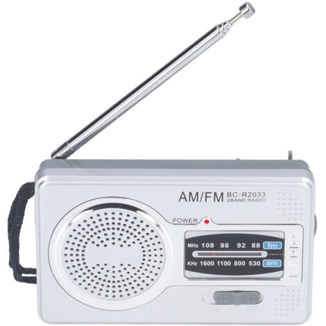 Radio AM FM Portable à Piles, Étanche en Plastique, pour Extérieur et Loisirs (BC-R2033) (1/5)