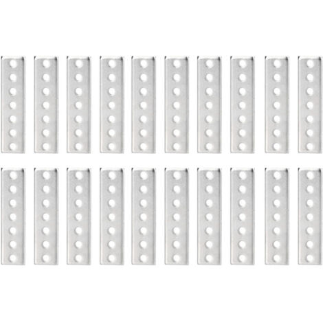 20 Pièces Plaques de Raccord Métalliques Galvanisées, Résistantes à la Flexion et Haute Résistance pour Renforts Structurels (1/5)